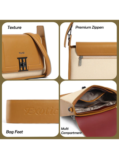 Exotic Ravelle Structured Shoulder Bag for Women