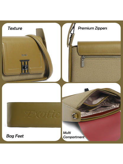 Exotic Ravelle Structured Shoulder Bag for Women