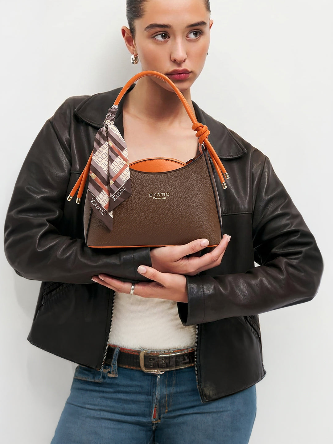 Exotic Elara Knot Hobo Shoulder Bag