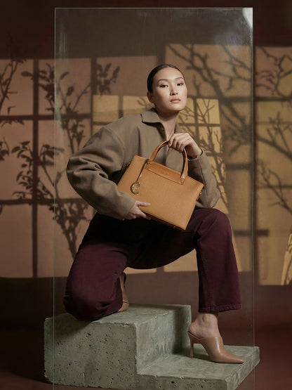 Exotic Evara Structured Satchel Handbags