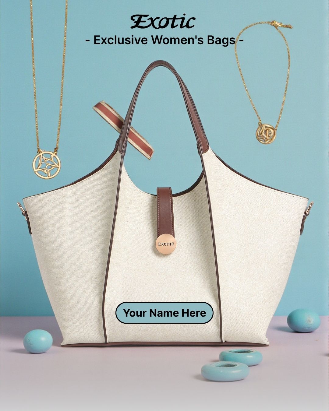 Exotic Customizable Premium Canvas Tote Bag – Work • Travel • Everyday Fashion