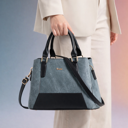 EXOTIC Three section Denim Design, Multipurpose handbag with Shoulder Strap