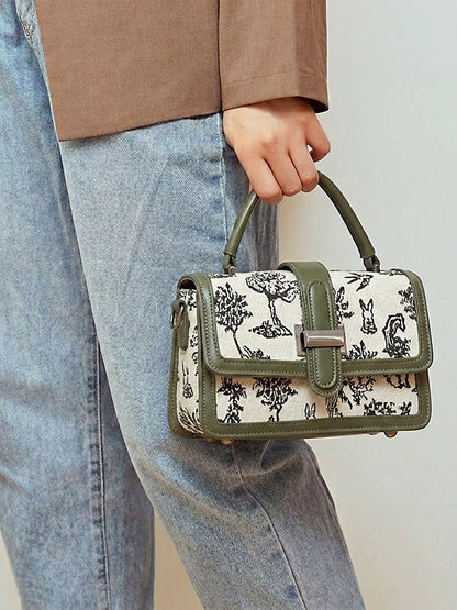 Exotic Rosetta Structured Sling Bag