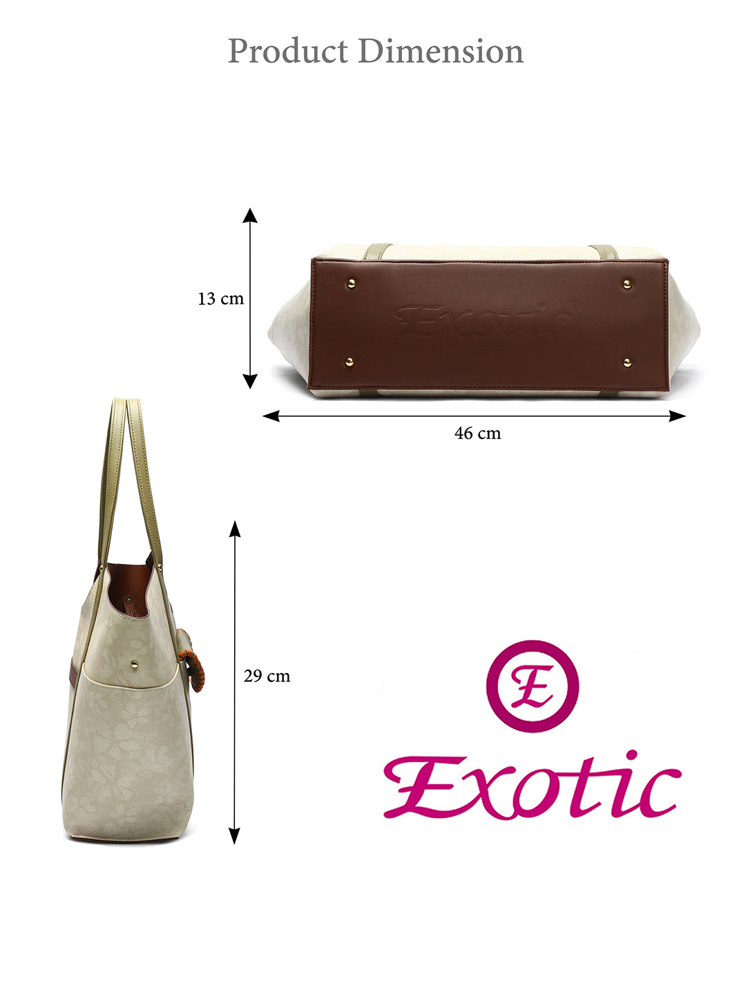Exotic Veltrix Arc Tote Bag for Women