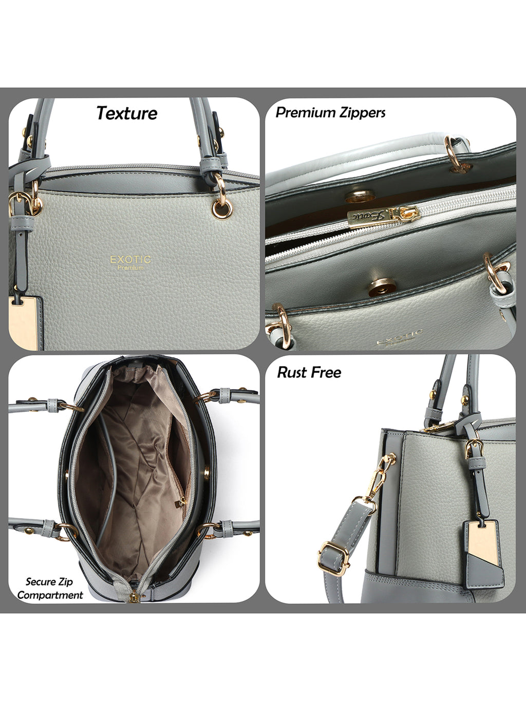 Exotic Caramel Edge Structured Handbag