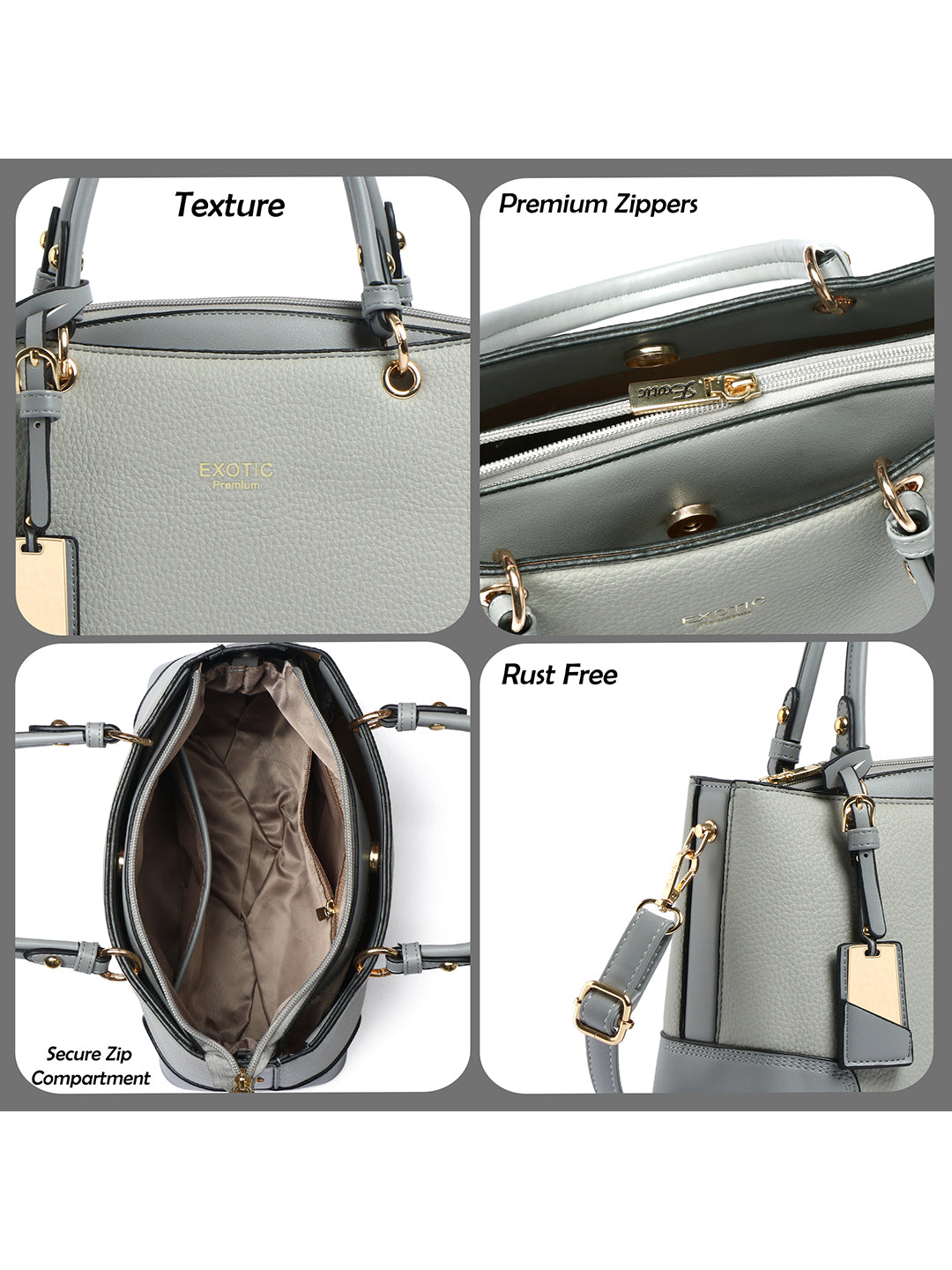 Exotic Caramel Edge Structured Handbag