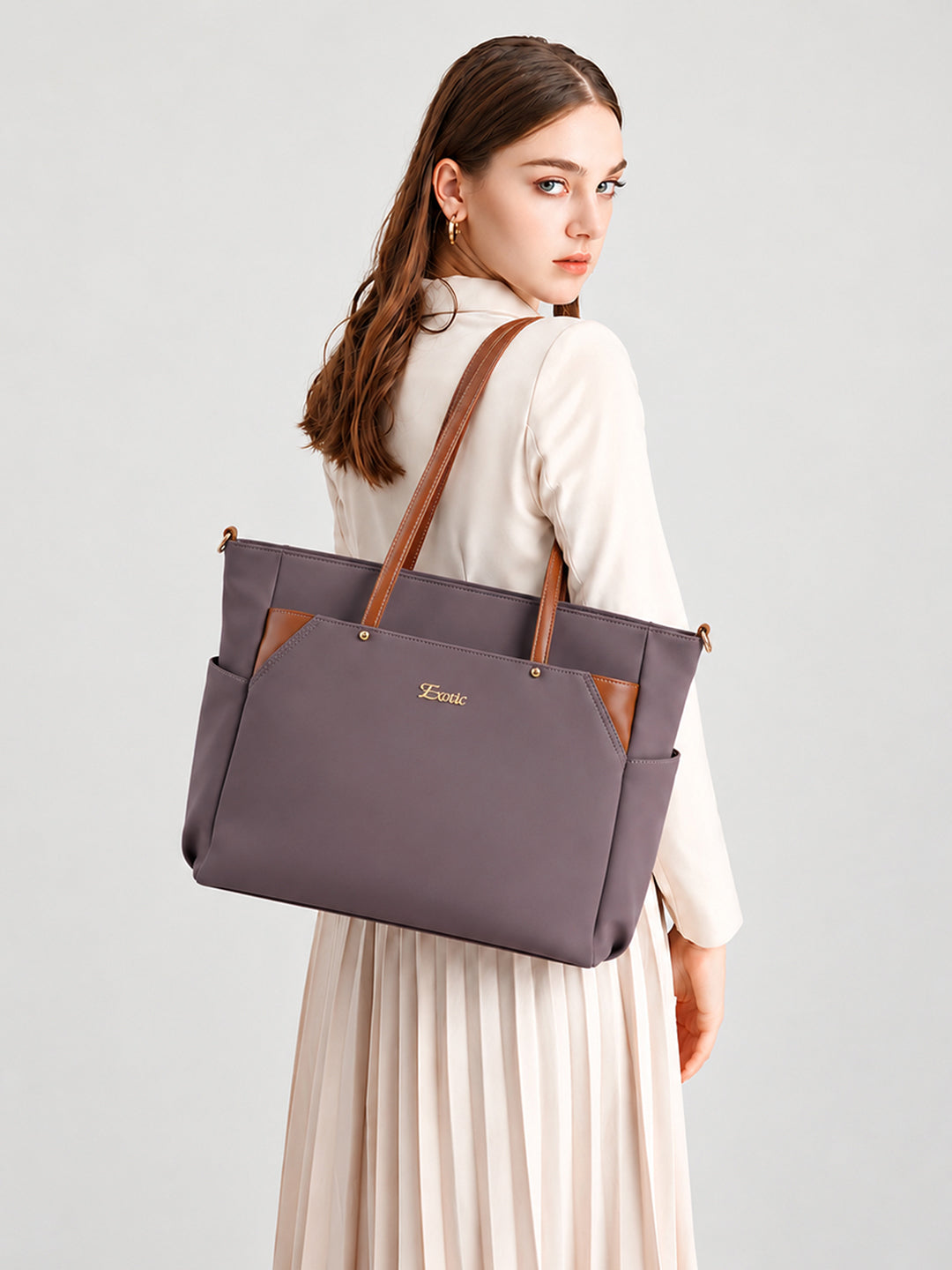 Exotic Women's Tote Bag with Crossbody Strap
