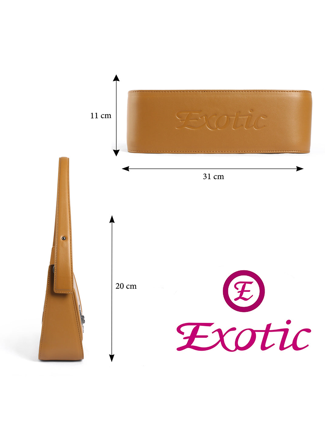Exotic Ravelle Structured Shoulder Bag for Women