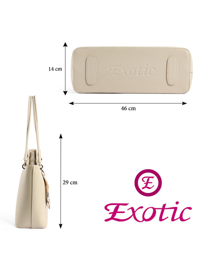 Exotic Celeste Structured Laptop Tote Bag