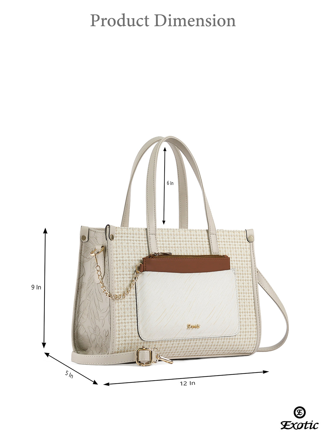 Exotic Calyra Women’s Houndstooth handbag