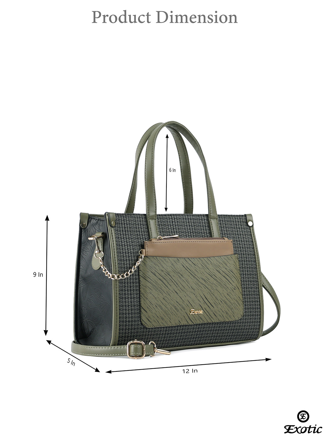 Exotic Calyra Women’s Houndstooth handbag