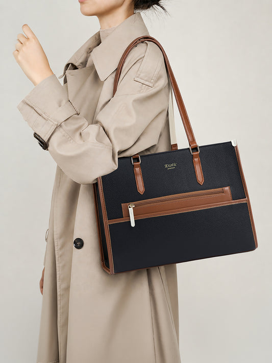 Exotic Aria Tote Handbag with Laptop Compartment