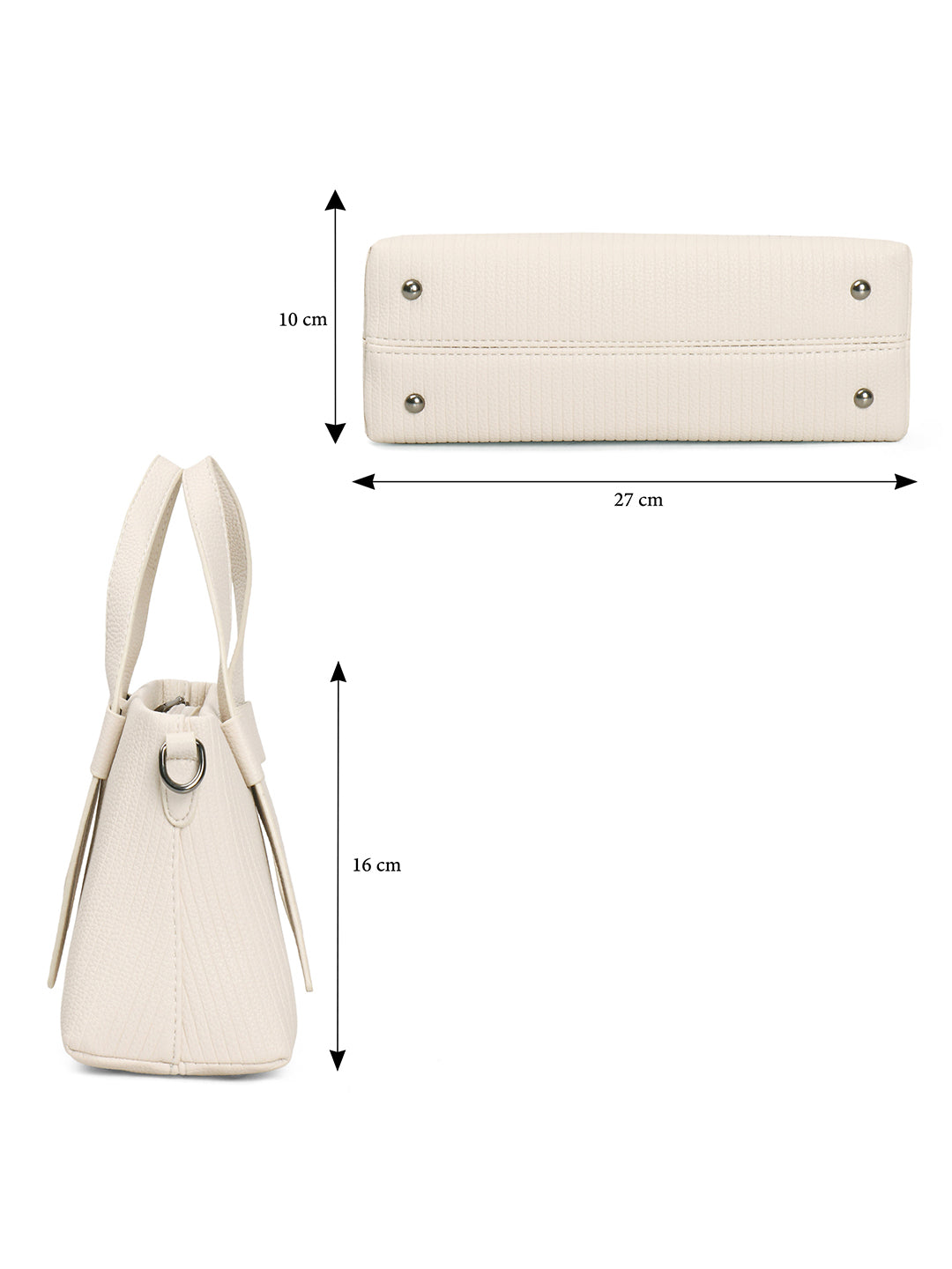 Exotic Valeria Satchel Sling Bag for Women Textured Leatherette Top Handle & Detachable Crossbody Strap