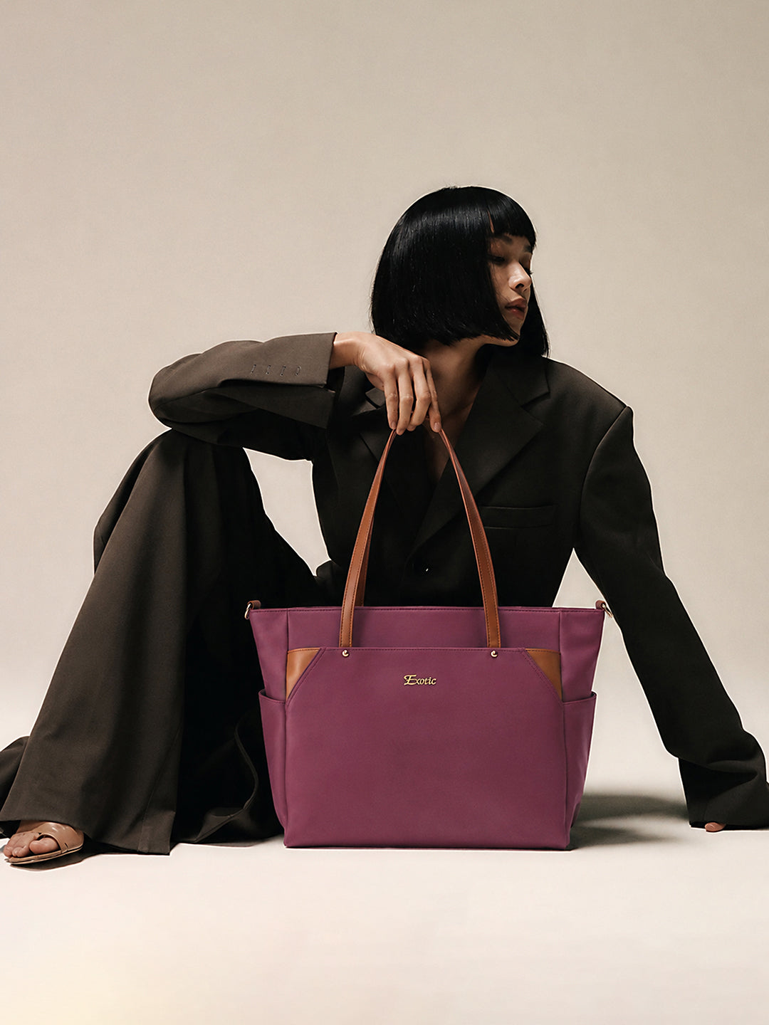 Exotic Women's Tote Bag with Crossbody Strap