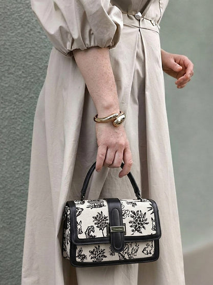 Exotic Rosetta Structured Sling Bag