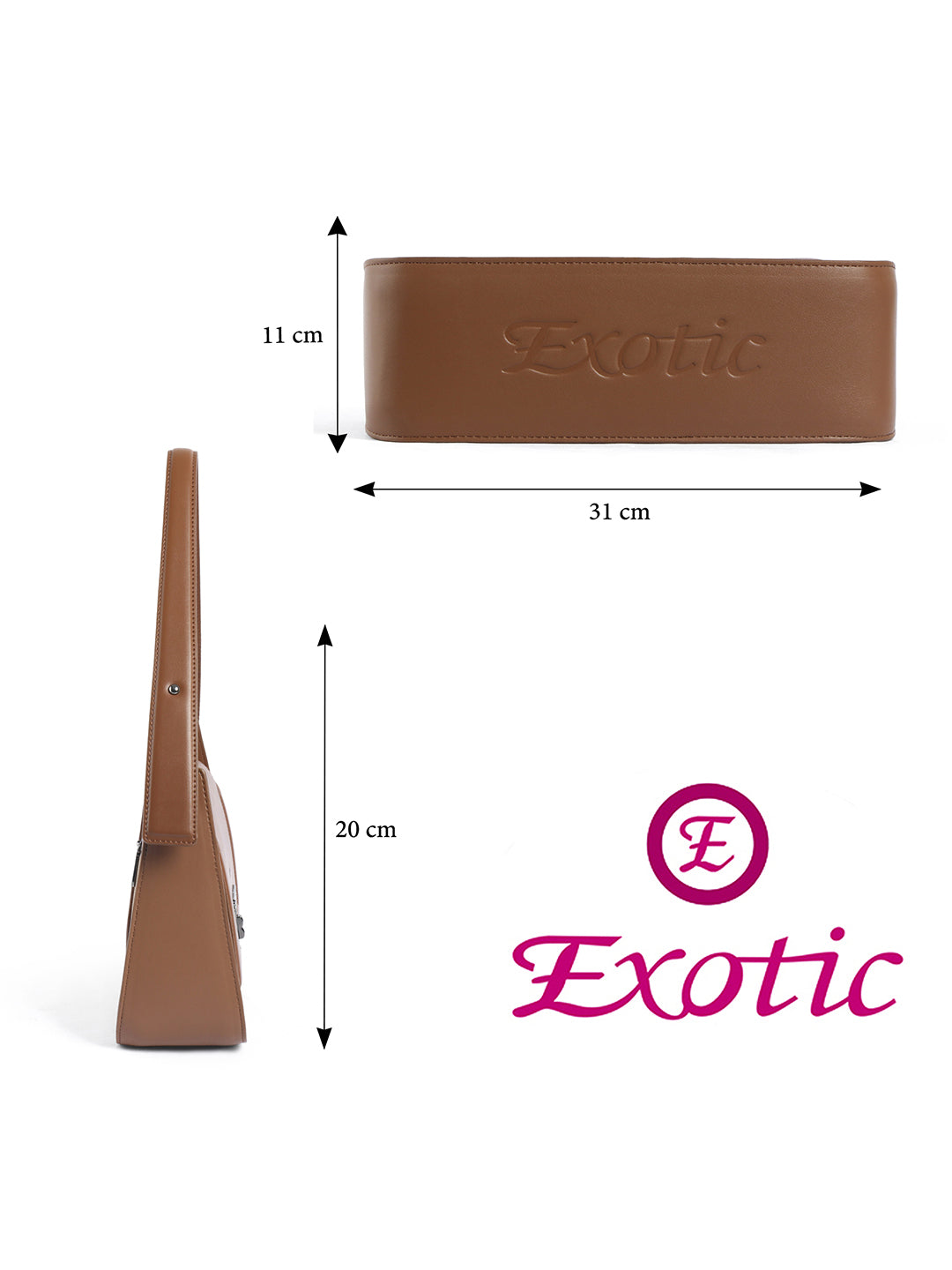 Exotic Ravelle Structured Shoulder Bag for Women