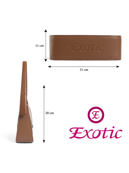 Exotic Ravelle Structured Shoulder Bag for Women