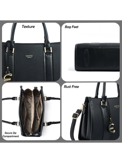 EXOTIC Premium Orlina Duotone Structured Handbag