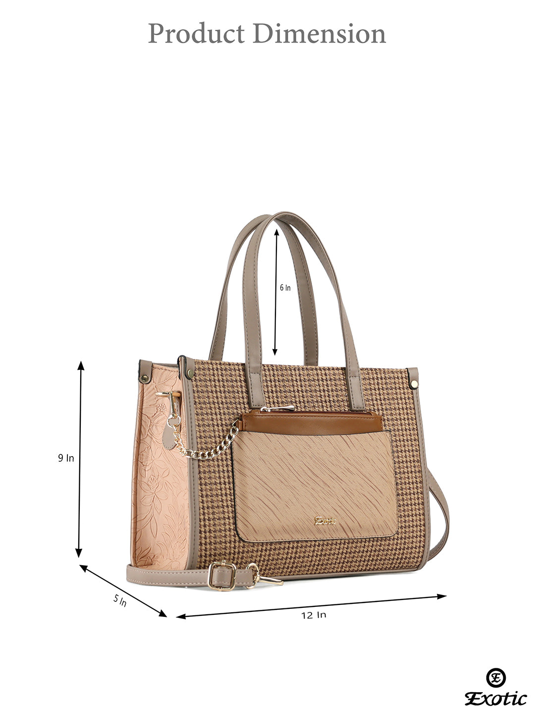 Exotic Calyra Women’s Houndstooth handbag