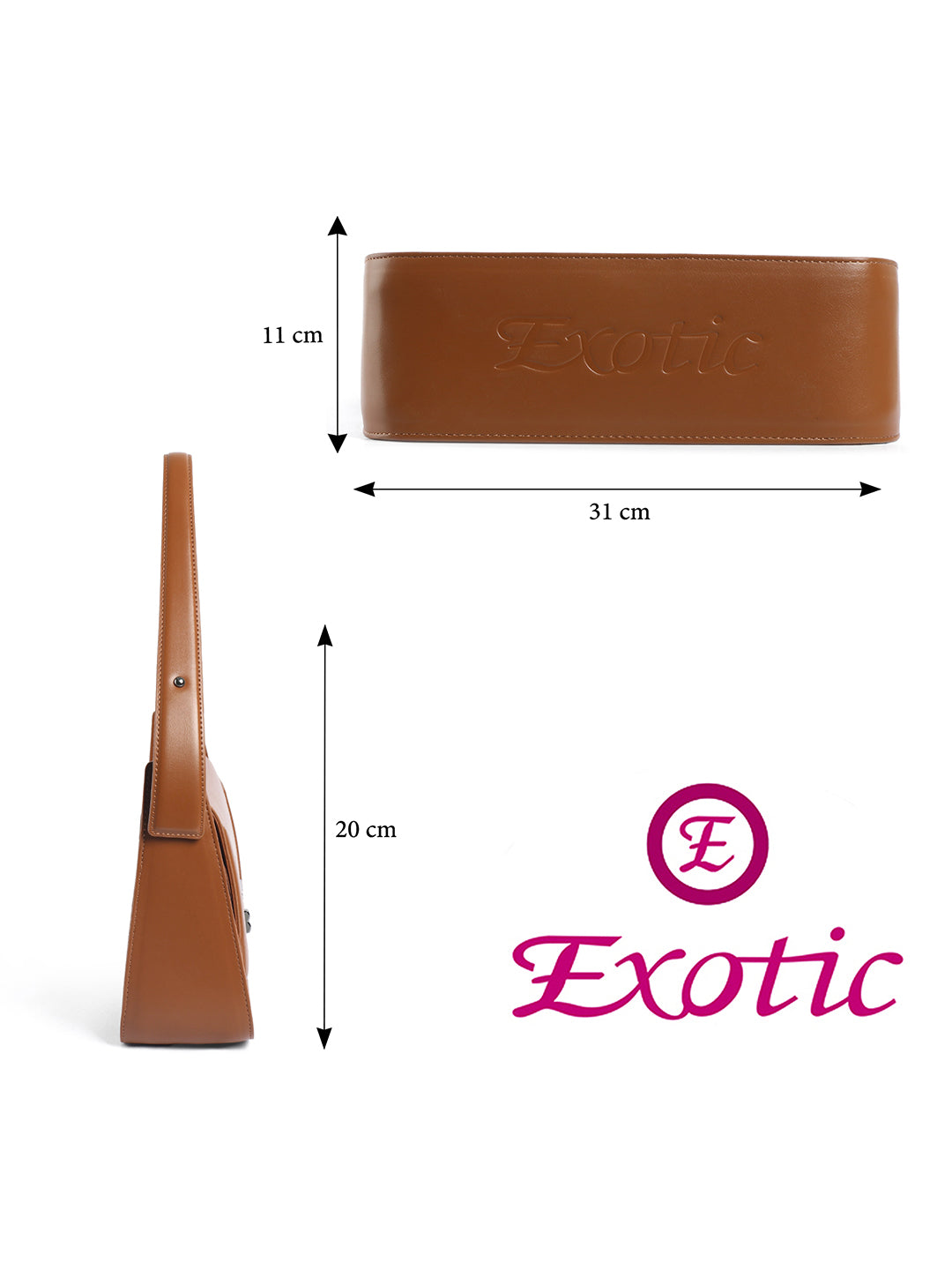 Exotic Ravelle Structured Shoulder Bag for Women