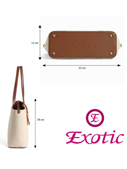 Exotic Premium Elvora Strand Structured Tote Bag