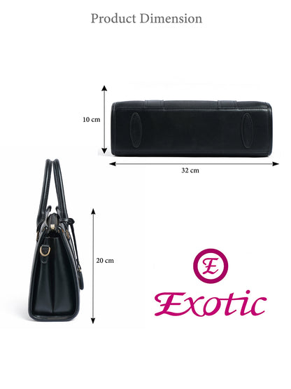 EXOTIC Premium Orlina Duotone Structured Handbag