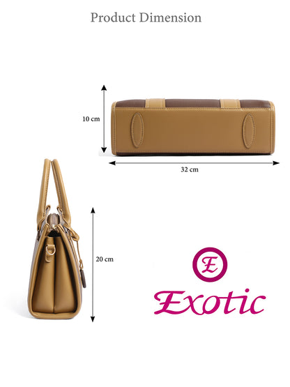 EXOTIC Premium Orlina Duotone Structured Handbag
