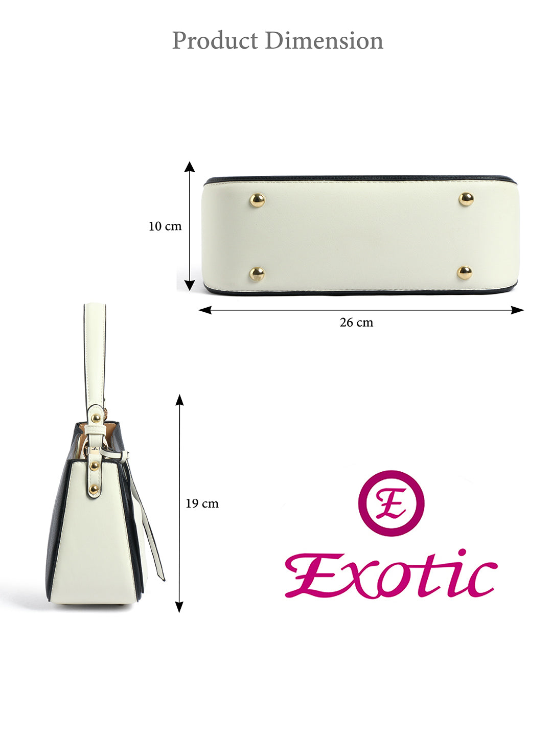Exotic Premium Azure Curve Shoulder Bag