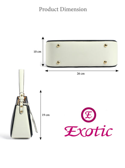 Exotic Premium Azure Curve Shoulder Bag