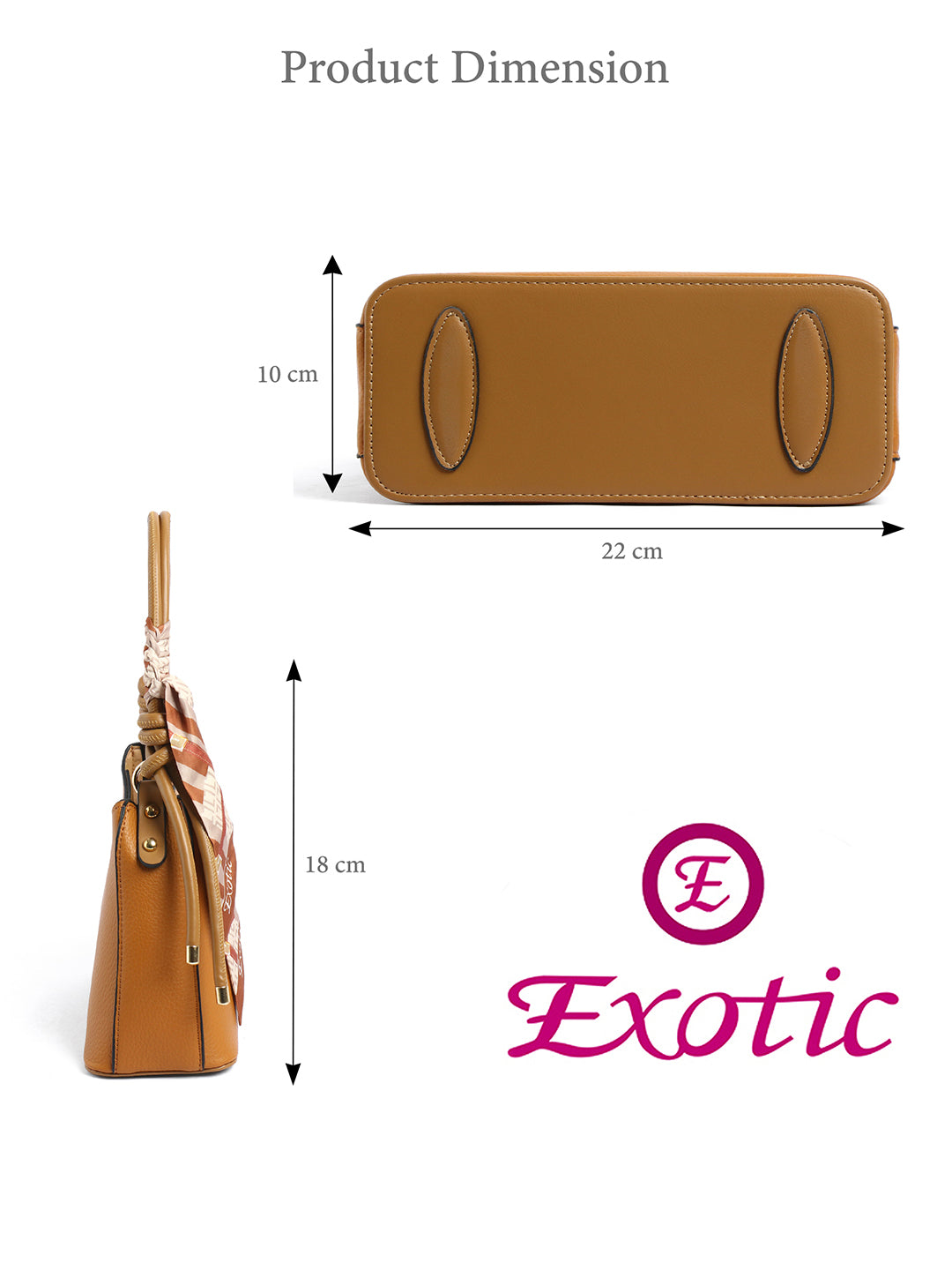 Exotic Elara Knot Hobo Shoulder Bag