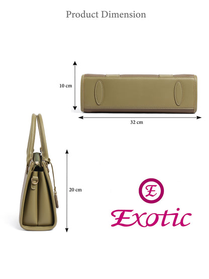 EXOTIC Premium Orlina Duotone Structured Handbag
