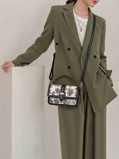Exotic Rosetta Structured Sling Bag