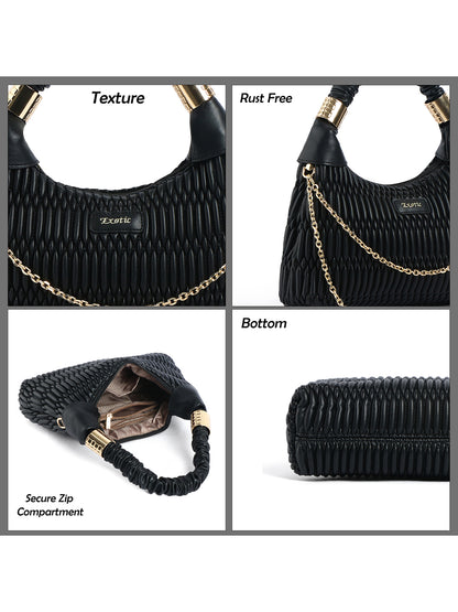 Exotic Premium Celestia Quilted Hobo Shoulder bag