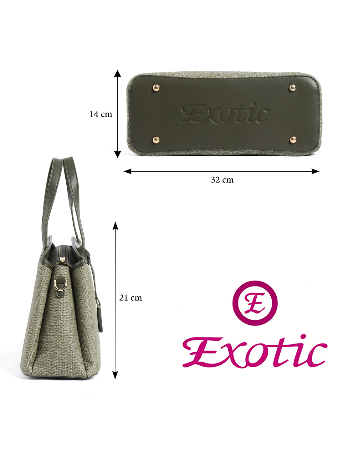 Exotic Evara Structured Satchel Handbags