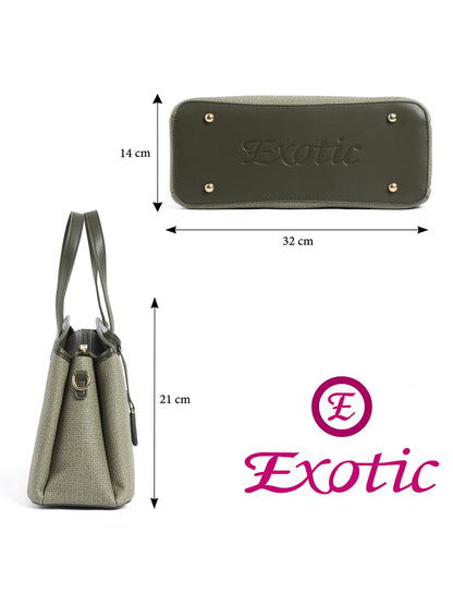 Exotic Evara Structured Satchel Handbags