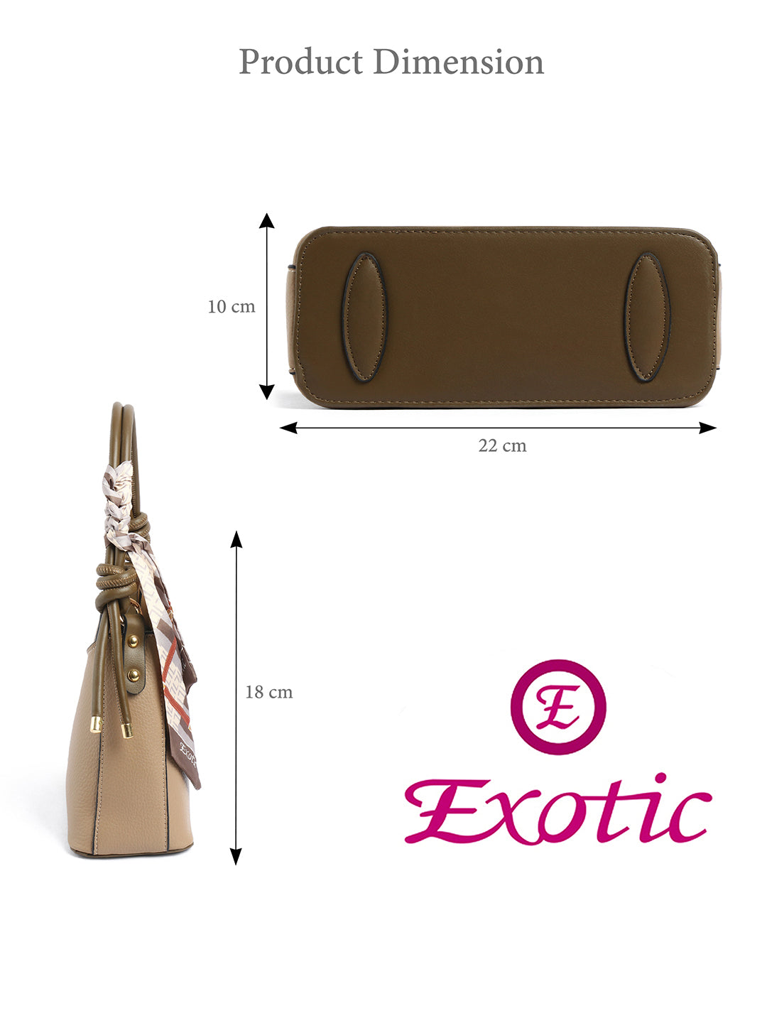 Exotic Elara Knot Hobo Shoulder Bag
