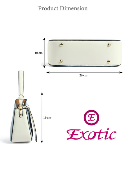 Exotic Premium Azure Curve Shoulder Bag