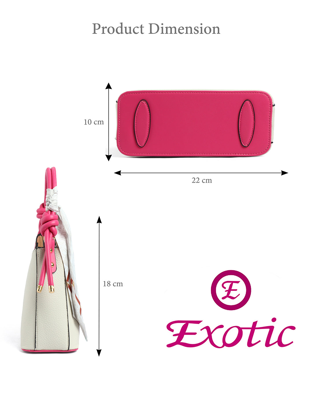 Exotic Elara Knot Hobo Shoulder Bag