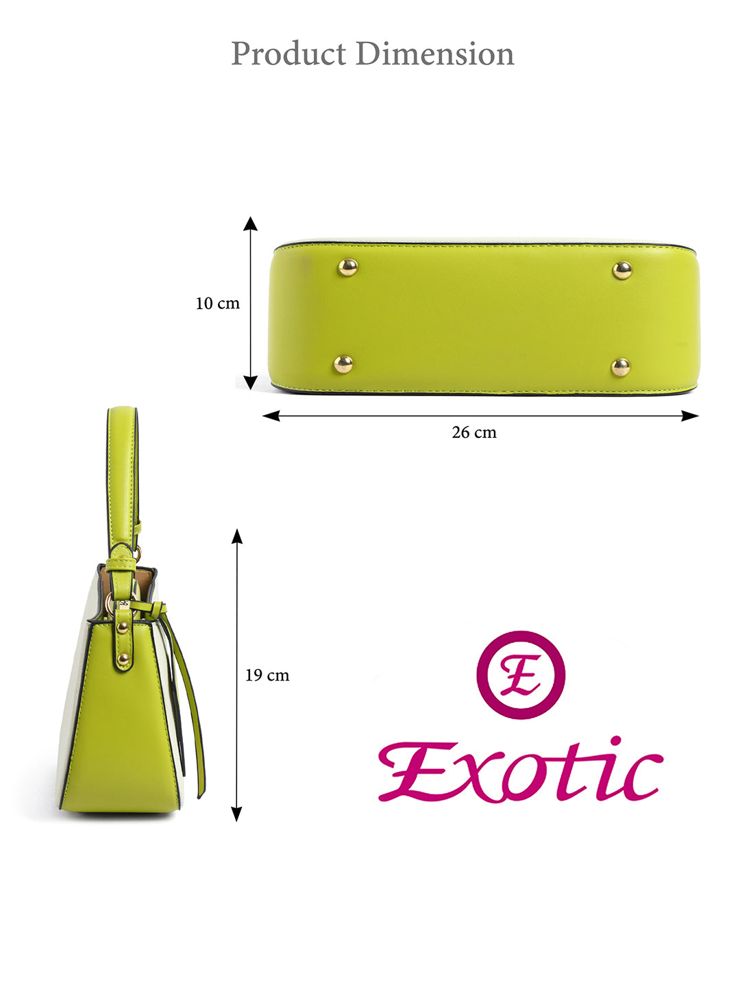 Exotic Premium Azure Curve Shoulder Bag