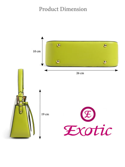 Exotic Premium Azure Curve Shoulder Bag