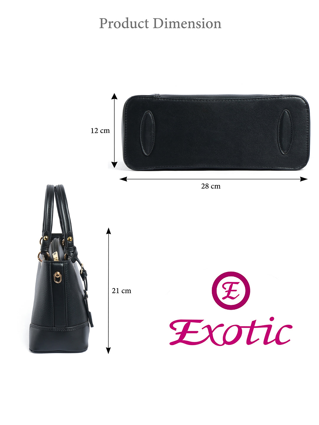 Exotic Caramel Edge Structured Handbag