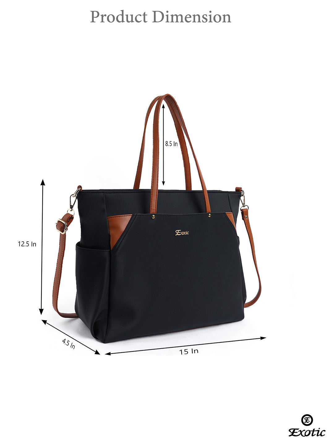 Exotic Women's Tote Bag with Crossbody Strap