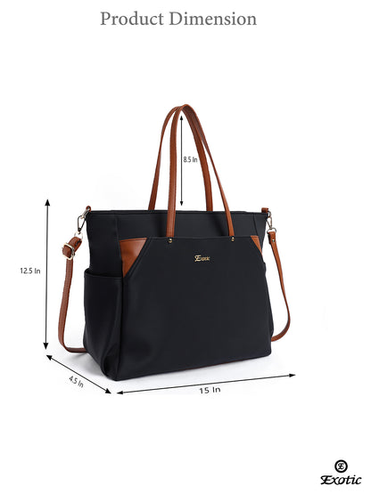 Exotic Women's Tote Bag with Crossbody Strap