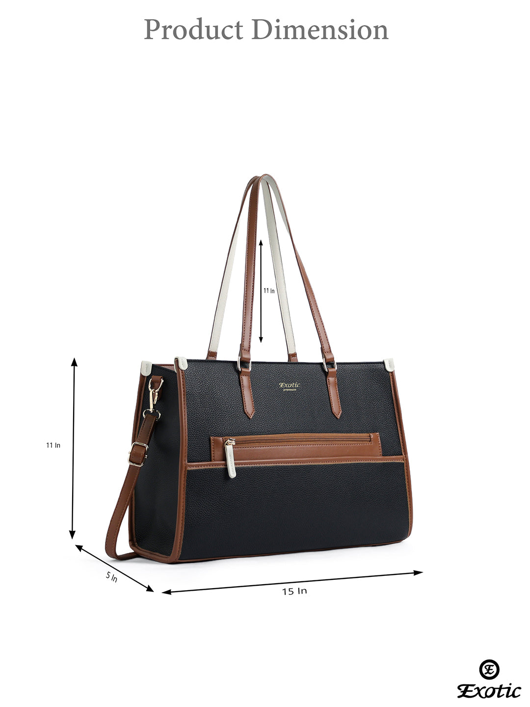 Exotic Aria Tote Handbag with Laptop Compartment