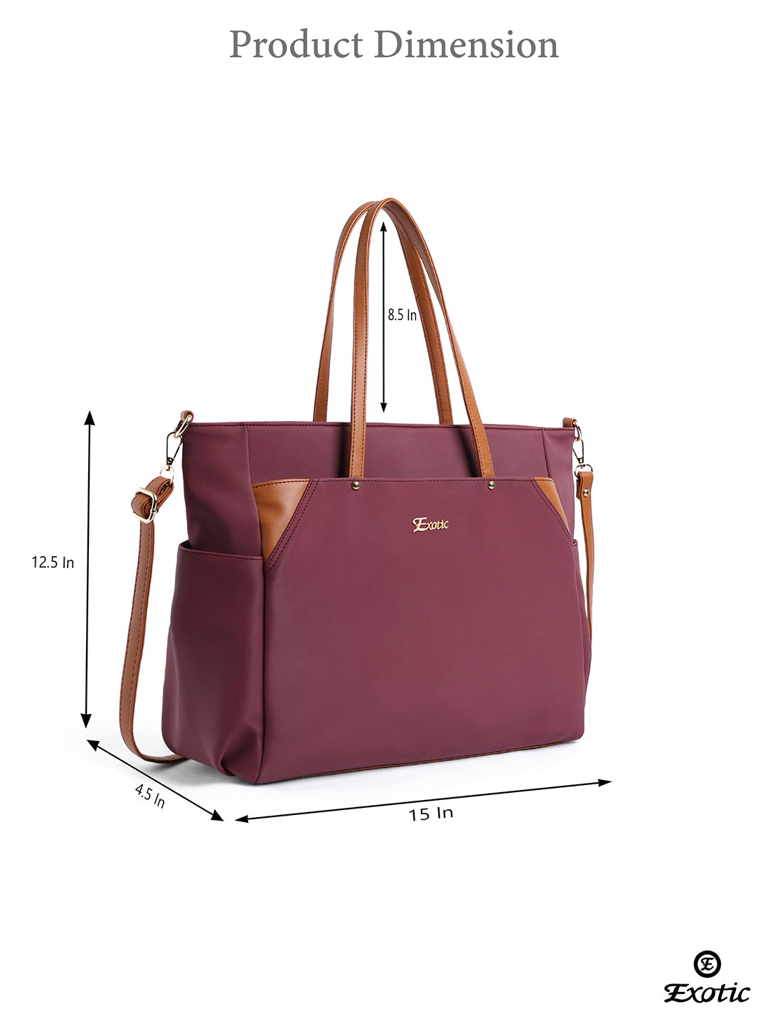 Exotic Women's Tote Bag with Crossbody Strap