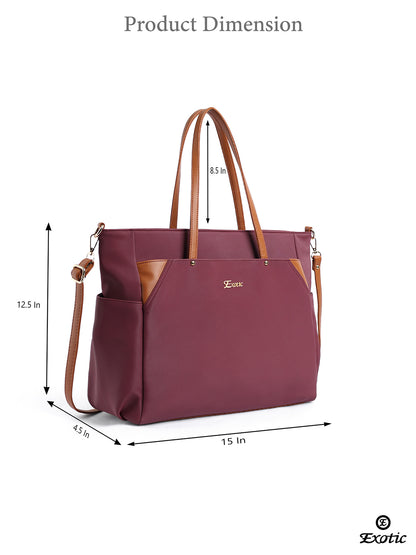 Exotic Women's Tote Bag with Crossbody Strap