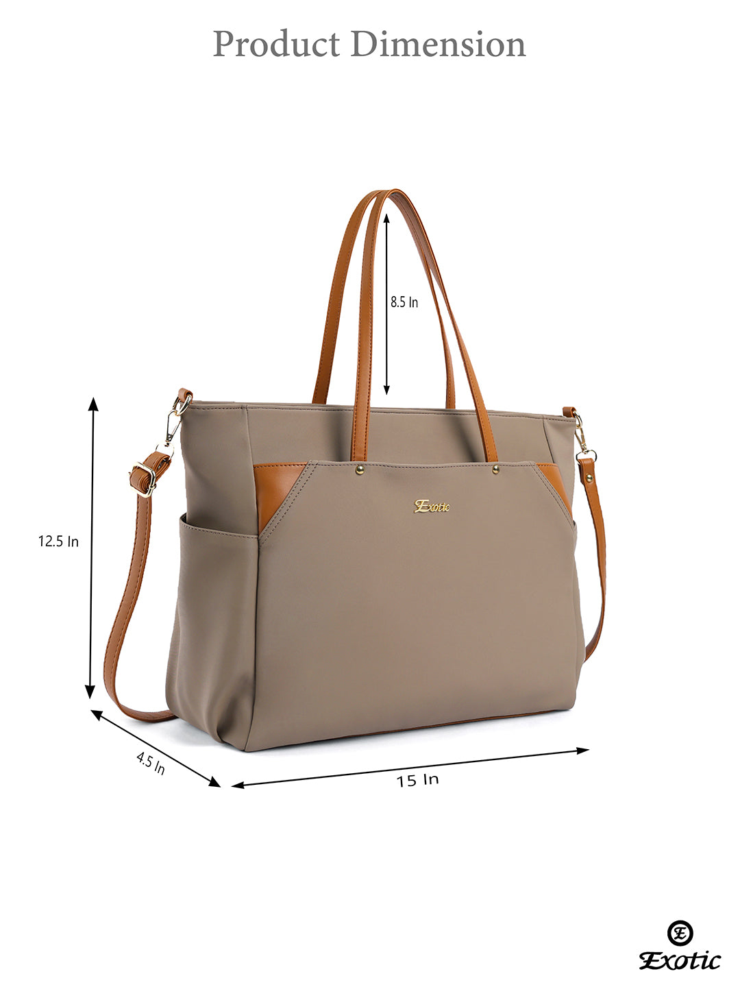 Exotic Women's Tote Bag with Crossbody Strap
