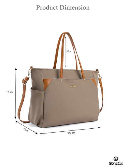 Exotic Women's Tote Bag with Crossbody Strap