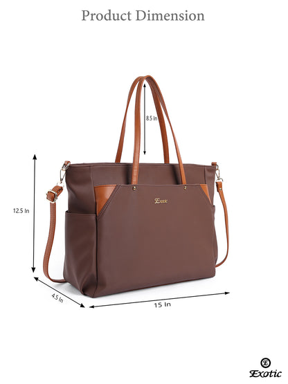 Exotic Women's Tote Bag with Crossbody Strap