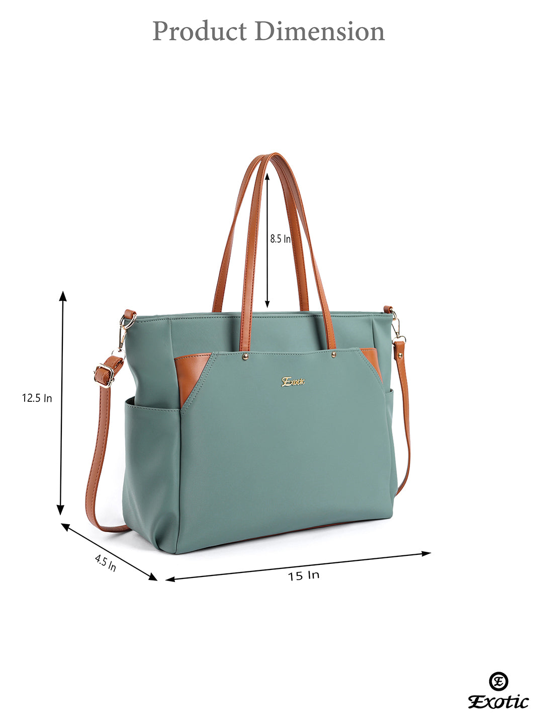 Exotic Women's Tote Bag with Crossbody Strap